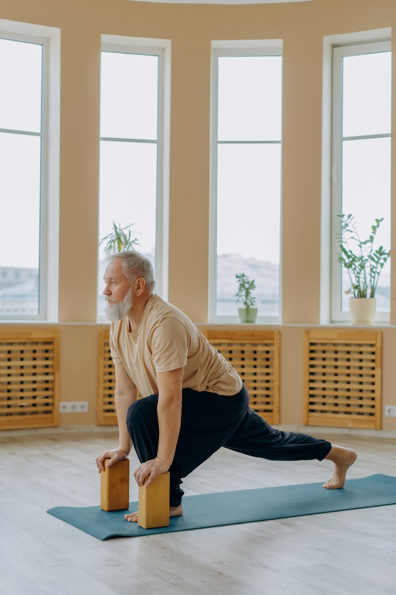 Elderly Man Doing Exercise